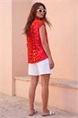 Pink Animal Print Embellished Blouse, Image 2 of 4