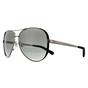 Black Aviator Gunmetal Black Grey Gradient Sunglasses, Image 2 of 4