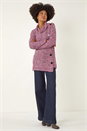 Red Roll Neck Button Detail Jumper, Image 2 of 5