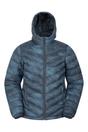 Navy Blue Seasons Animal Print Padded Jacket, Image 1 of 1