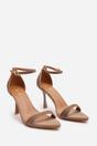 Camel 'Indira' Suede Sparkling Heeled Sandals, Image 4 of 6
