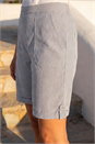 Navy  Classic Texture Stripe Short, Image 4 of 4