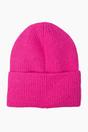 Fuchsia Plain Winter Beanie Hat, Image 2 of 3
