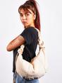 Off White Soft Oversized Scrunchie Strap bag, Image 2 of 6
