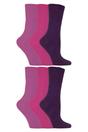 Purple 6 Pack Non Elastic Diabetic Socks, Image 1 of 5