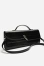 Black Petal Envelope Style Clutch Bag, Image 1 of 1