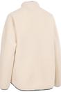 White Quake Leather Trim Fleece Jacket, Image 2 of 4