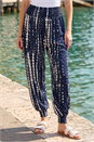 Navy  Tie Dye Print Hareem Jogger, Image 2 of 4