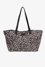 Cream Leopard Large Carry All Tote Bag, Image 1 of 2