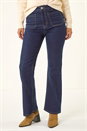 Indigo Dusk Front Pocket Bootcut Jeans, Image 4 of 6