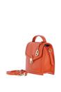 Orange Compact Handbag With Detachable Crossbody Strap, Image 2 of 4