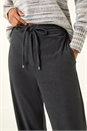 Grey Petite Cord Drawstring Trouser, Image 5 of 5
