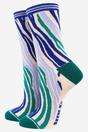 Multi Colourful Zebra Print Bamboo Socks Gift Set Box, Image 4 of 5