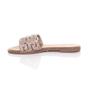 Rose Gold Flat Diamante Mule Sandals Flip Flips Sliders, Image 3 of 4
