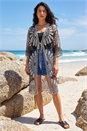 Black Dusk Floral Crochet Lace Kimono, Image 1 of 4