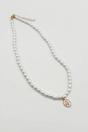 Gold Pearl Chain Necklace with Floral Pendant - Gift Boxed, Image 5 of 5