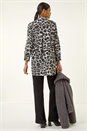 Grey Animal Print Buttoned Shirt, Image 3 of 5