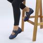 Navy Blue AJVANI Navy Blue Flat Comfort Mary Jane Shoes, Image 5 of 6