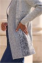 Grey Shimmer Long Cardigan, Image 4 of 4
