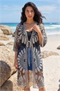Black Dusk Floral Crochet Lace Kimono, Image 2 of 4