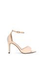 Beige Stiletto Heel Open Toe Sandals With Ankle Strap, Image 1 of 6
