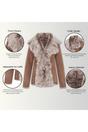 Taupe Sheep Toscana Shearling Leather Jacket, Image 3 of 6
