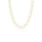 Gold Circle Hoops Sterling Silver Chain Necklace, Image 1 of 6