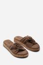 Camel Bowite Knotted Open Toe Low Wedge Sandal, Image 4 of 6