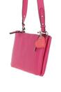 Raspberry 'Squisita' Two Sections Real Leather Shoulder Bag, Image 2 of 4