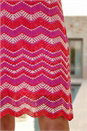 Pink Zig Zag Print Knitted Shift Dress, Image 4 of 4