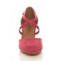 Coral AJVANI Coral Mid Heel Crossed Straps Court Shoes, Image 6 of 6