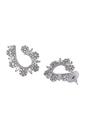 Silver Contemporary U-shaped Earrings, Image 3 of 5