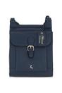 Navy 'Eclisse Cuoio' Real Leather Crossbody Bag, Image 1 of 4