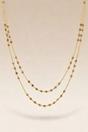 Two Strand Gold Pearl Necklace for Women, Image 1 of 3