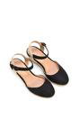 Black 'Joey' Closed Toe Ankle Strap Espadrille Wedge Platform Shoes, Image 6 of 6
