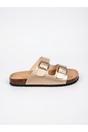 Gold Nina Womens Buckle Strap Cork Slide Sandals, Image 8 of 8