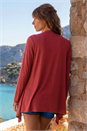Rust Waterfall Front Jersey Cardigan, Image 2 of 4