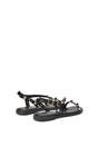 Black XY LONDON Black Flat Slingback Sandals With Studded Pearls, Image 4 of 6