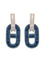 Blue Diva Cylinderical Drop Earrings, Image 1 of 5