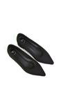 Black 'Karen' Pointed Toe Wedding Shoes Low Heel Bridal Heels, Image 4 of 5