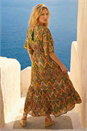 Amber Aztec Boho Maxi Dress, Image 3 of 4