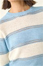 Light Blue  Light Stripe Knit Jumper , Image 5 of 5