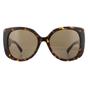 Brown Square Havana Dark Brown Sunglasses, Image 1 of 6