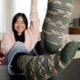 Black 15-20 mmhg Graduated Compression Wide Socks, Image 4 of 5