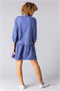 Denim Blue Dropped Waist Shirt Dress, Image 3 of 4