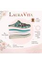 Blue Womens Cushioned Wedge Sandals-DORRY-01, Image 3 of 7