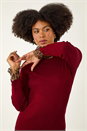 Red Leopard Ruffle Trim Jumper, Image 4 of 5