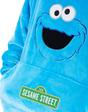 Blue Sesame Street Cookie Monster Blanket Hoodie, Image 3 of 6