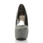 Black High Heel Platform Court Shoes, Image 6 of 6