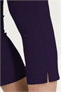 Plum Cropped Stretch Trouser, Image 3 of 7